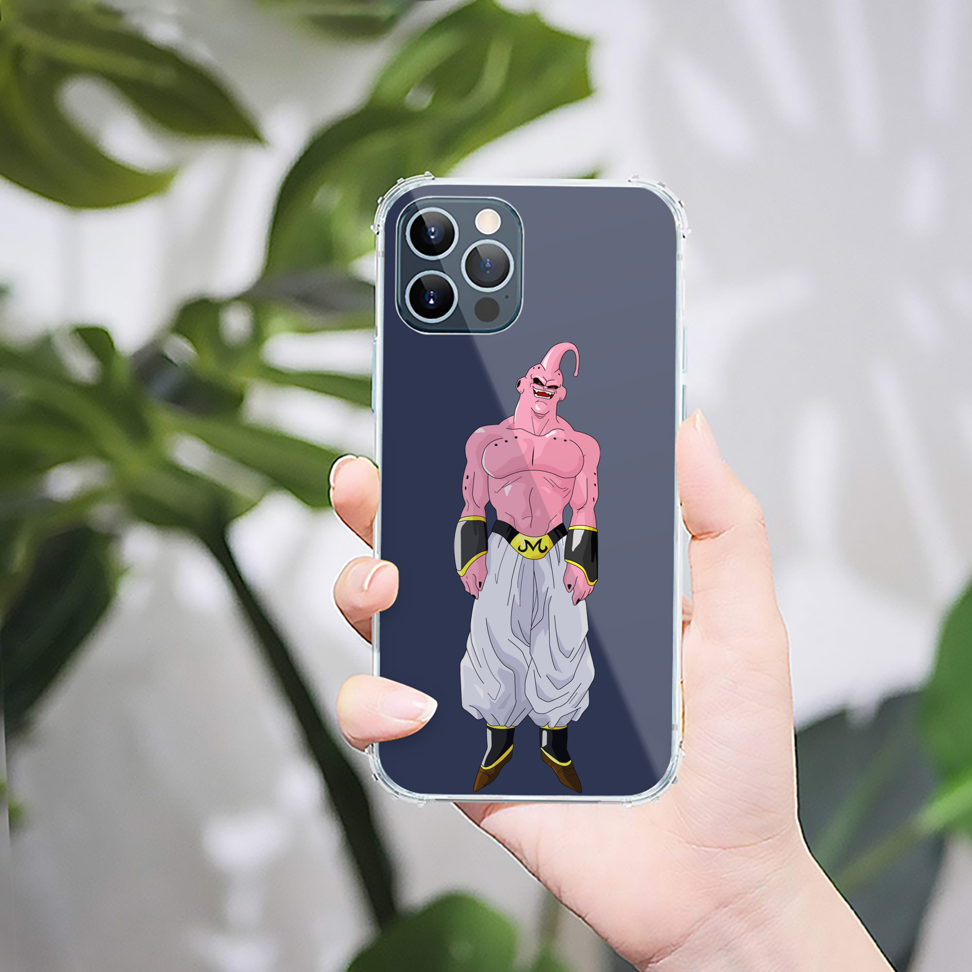 （画像用） ドラゴンボール 魔人ブウ DRAGON BALL Majin Buu 【iPhone 12シリーズ対応】透明スマホケース（クリアソフトケース）